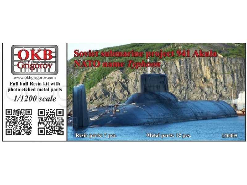 Soviet Submarine Project 941 Akula (Nato Name Typhoon) - zdjęcie 1 Soviet Submarine Project 941 Akula (Nato Name Typhoon) - zdjęcie 1