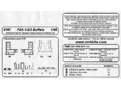 Buffalo F2A-1/2/3 Armament Set - zdjęcie 2