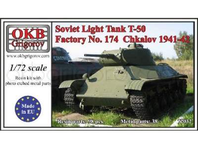Soviet Light Tank T-50, Factory No. 174 Chkalov 1941-42 - zdjęcie 1