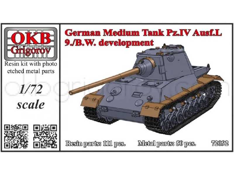 German Medium Tank Pz.Iv Ausf.L, 9./B.W. Development - zdjęcie 1 German Medium Tank Pz.Iv Ausf.L, 9./B.W. Development - zdjęcie 1