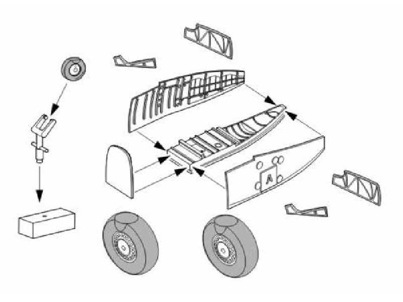 Wellington Mk.Ic undercarriage set (TRU) - zdjęcie 1