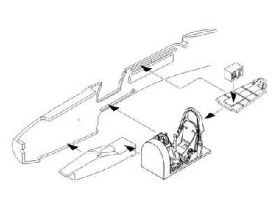 P-39/P-400 Aircobra Interior Set (Has) - zdjęcie 1