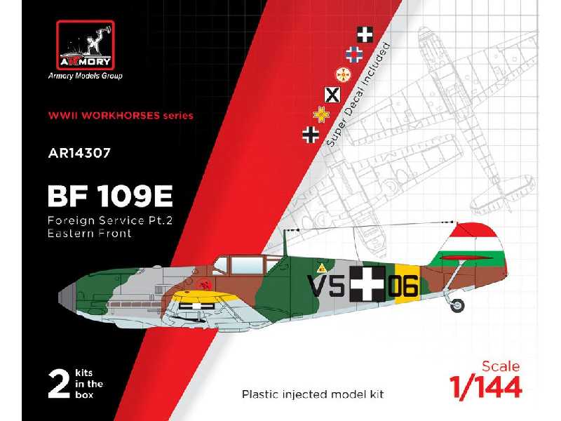 Messerschmitt Bf 109e Foreign Service Aces, Pt.2 - Hungary, Slovakia, Bulgaria, Romania, - zdjęcie 1 Messerschmitt Bf 109e Foreign Service Aces, Pt.2 - Hungary, Slovakia, Bulgaria, Romania, - zdjęcie 1