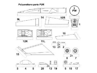 F-16C/D Exterior set (Hasegawa) - zdjęcie 1