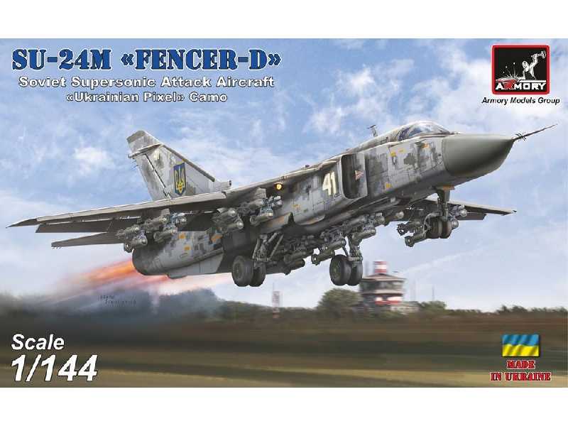 Su-24m Fencer-d Soviet Supersonic Attack Aircraft - Ukrainian Pixel Camo - zdjęcie 1 Su-24m Fencer-d Soviet Supersonic Attack Aircraft - Ukrainian Pixel Camo - zdjęcie 1