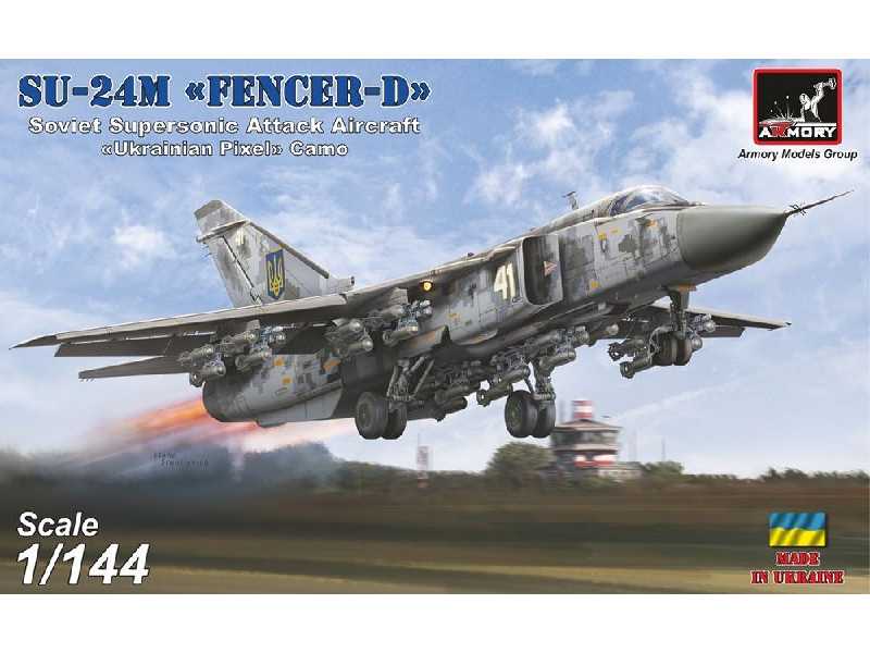 Su-24m Fencer-d Soviet Supersonic Attack Aircraft - Ukrainian Pixel Camo - zdjęcie 1