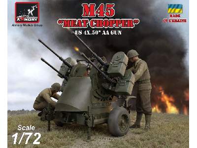 M45 Quadmount, Us Wwii 4x 12.7mm M2hb Turret On M20 Trailer - zdjęcie 1