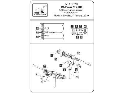 12.7mm M2hb Us Heavy Machinegun, Turret Version - zdjęcie 6