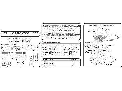 JAS-39D Gripen - undercarriage set for Italeri - zdjęcie 2