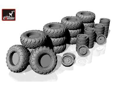 Ss-25 Topol (Sickle) Mobile Launcher Wheels W/ Vi-178au Tires & Late Hub - zdjęcie 2