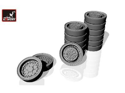 Ss-25 Topol (Sickle) Mobile Launcher Wheels W/ Vi-178au Tires & Late Hub - zdjęcie 3