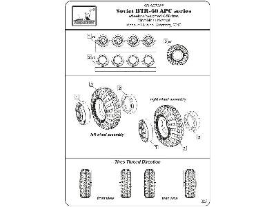 Btr-60 Apc Wheels W/ Weighted Tires K-58 - zdjęcie 6