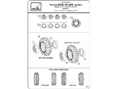 Btr-70 Apc Wheels W/ Weighted Tires Ki-80n - zdjęcie 6