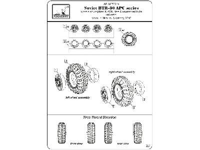 Btr-80 Apc Wheels W/ Weighted Tires Ki-80n - zdjęcie 6