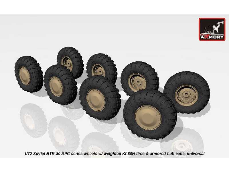 Btr-80 Apc Wheels W/ Weighted Tires Ki-80n & Armored Hub Caps - zdjęcie 1 Btr-80 Apc Wheels W/ Weighted Tires Ki-80n & Armored Hub Caps - zdjęcie 1