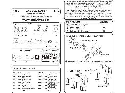 JAS-39D Gripen - interior set for Italeri - zdjęcie 2