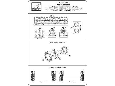 M1 Abrams Series Early Type Tracks, W/ Drive Wheels - zdjęcie 5