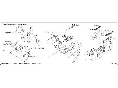 Bell UH-1D - Engine set for Italeri - zdjęcie 3