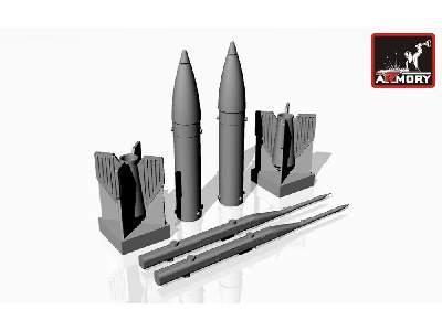 S-21 Heavy Unguided Missiles W/ Pu-12-40ud Voron Launcher - zdjęcie 1