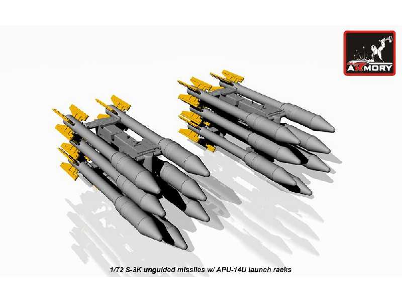 S-3k Unguided Missiles W/ Apu-14u Rack - zdjęcie 1 S-3k Unguided Missiles W/ Apu-14u Rack - zdjęcie 1
