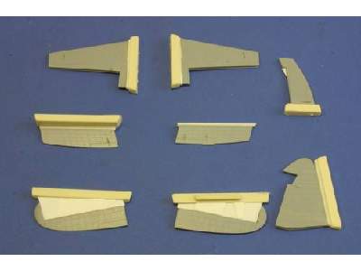 Westland Wywern - Control surfaces set for Trumpeter kit - zdjęcie 1