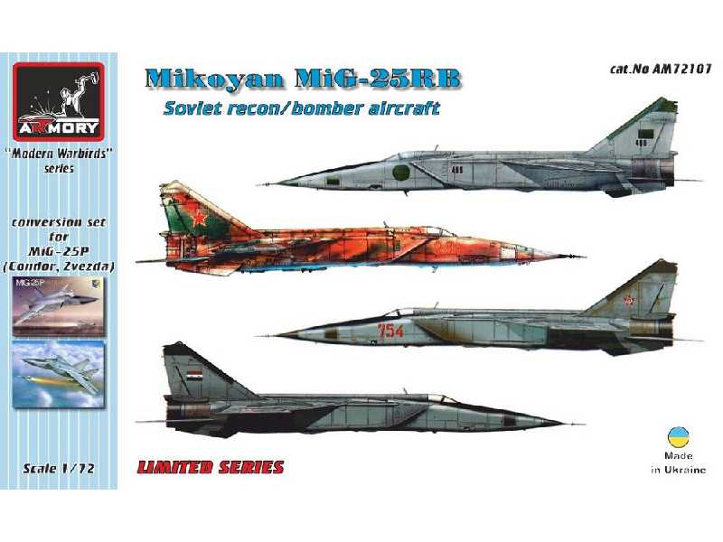 Mikoyan Mig-25rb Recon/Bomber Conversion Set - zdjęcie 1 Mikoyan Mig-25rb Recon/Bomber Conversion Set - zdjęcie 1