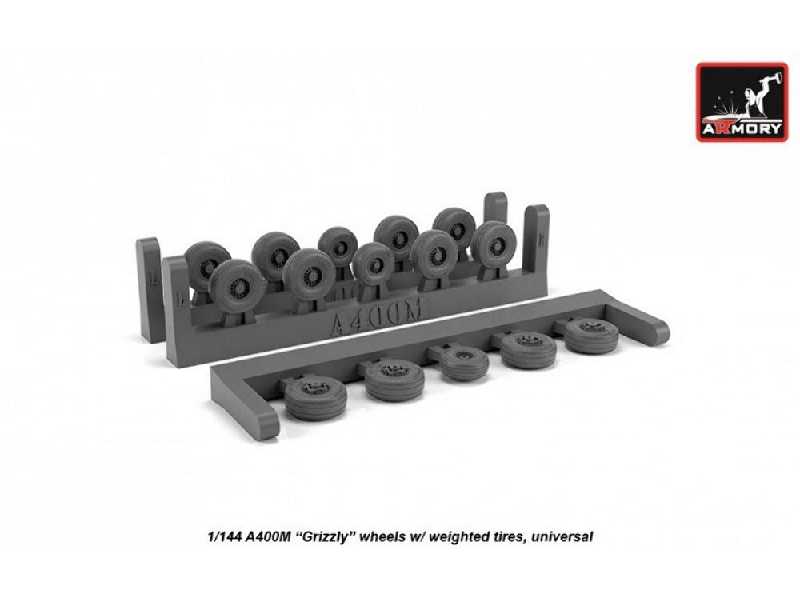 A400m Grizzly Wheels W/ Weighted Tires - zdjęcie 1 A400m Grizzly Wheels W/ Weighted Tires - zdjęcie 1