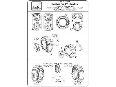 Sukhoj Su-27 Flanker Early Wheels W/ Weighted Tires - zdjęcie 7