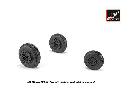 Mikoyan Mig-19 Farmer Wheels W/ Weighted Tires - zdjęcie 2