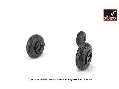 Mikoyan Mig-19 Farmer Wheels W/ Weighted Tires - zdjęcie 4