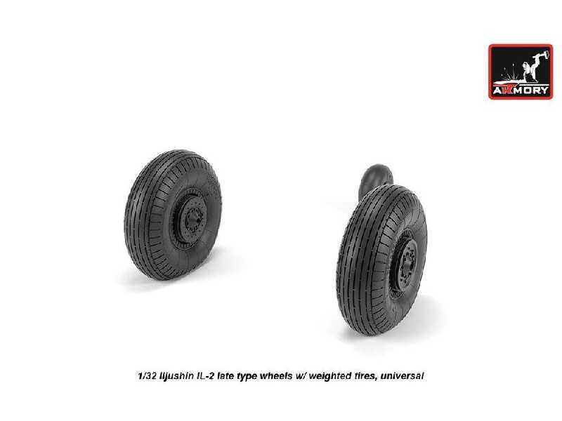 Iljushin Il-2 Bark (Late) Wheels W/ Weighted Tires - zdjęcie 1 Iljushin Il-2 Bark (Late) Wheels W/ Weighted Tires - zdjęcie 1