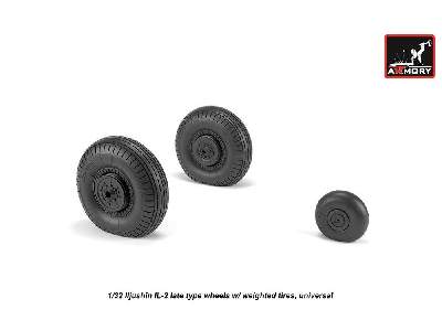 Iljushin Il-2 Bark (Late) Wheels W/ Weighted Tires - zdjęcie 3