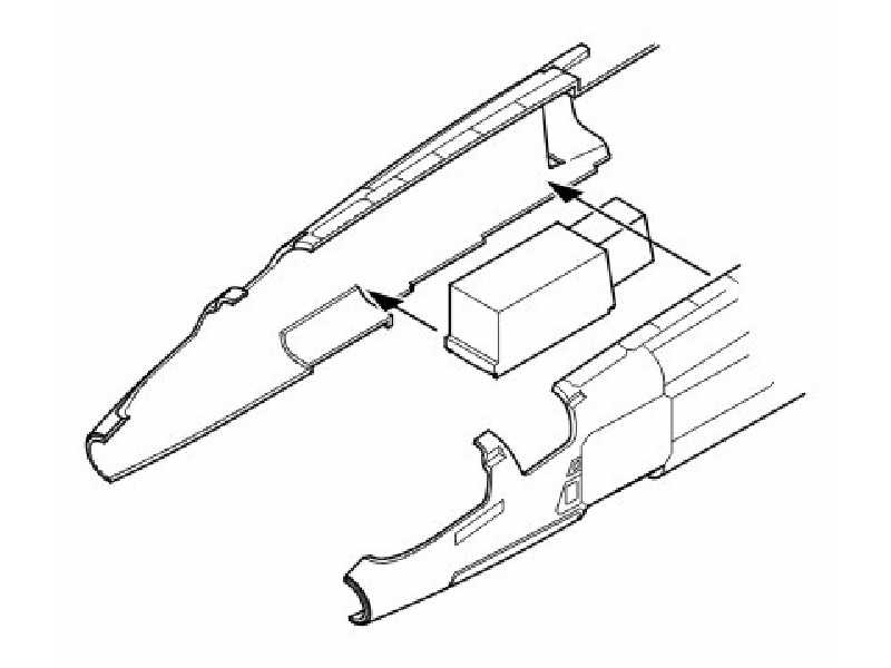 TSR-2 Nose Undercarriage bay for Airfix kit 1/48 - zdjęcie 1