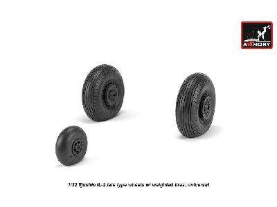 Iljushin Il-2 Bark (Late) Wheels W/ Weighted Tires - zdjęcie 4