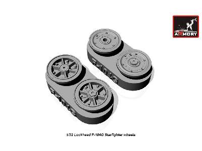 F-104g Starfighter Wheels, W/ Optional Nose Wheels, Weighted - zdjęcie 3