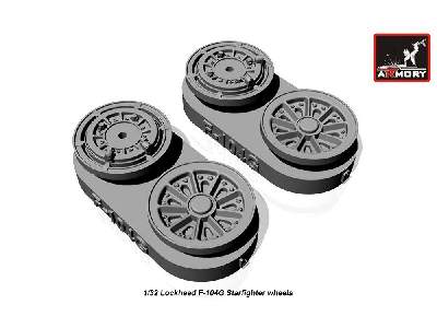 F-104g Starfighter Wheels, W/ Optional Nose Wheels, Weighted - zdjęcie 4