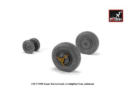 F-100d Super Sabre Wheels W/ Weighted Tires - zdjęcie 3