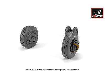 F-100d Super Sabre Wheels W/ Weighted Tires - zdjęcie 4