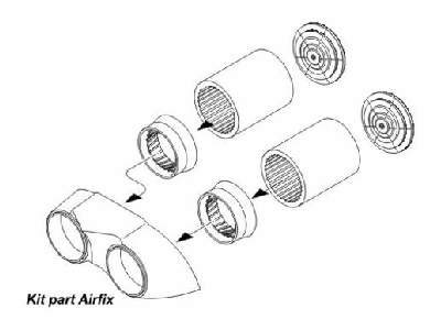 TSR-2 - Exhaust nozzles set - zdjęcie 1