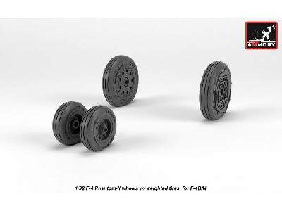 F-4 Phantom-ii Wheels W/ Weighted Tires, Early - zdjęcie 4