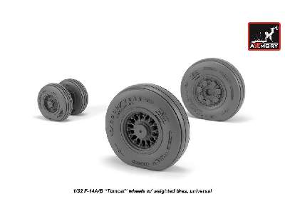 F-14 Tomcat Early Type Wheels W/ Weighted Tires - zdjęcie 3