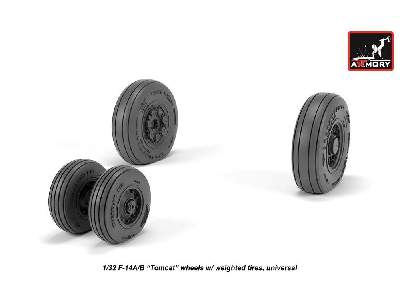F-14 Tomcat Early Type Wheels W/ Weighted Tires - zdjęcie 4
