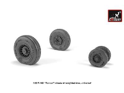 F-14 Tomcat Late Type Wheels W/ Weighted Tires - zdjęcie 1