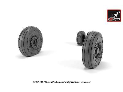 F-14 Tomcat Late Type Wheels W/ Weighted Tires - zdjęcie 2