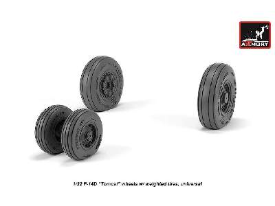 F-14 Tomcat Late Type Wheels W/ Weighted Tires - zdjęcie 4