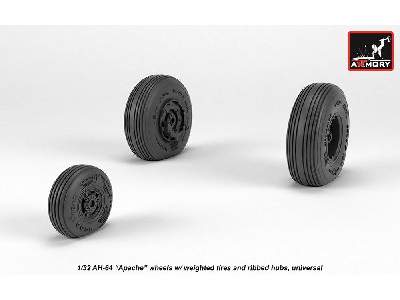 Ah-64 Apache Wheels W/ Weighted Tires, Spoked Hubs - zdjęcie 2