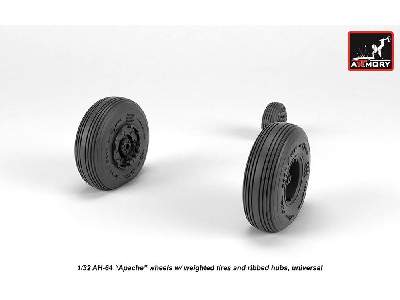 Ah-64 Apache Wheels W/ Weighted Tires, Spoked Hubs - zdjęcie 4