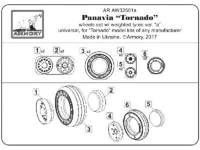 Panavia Tornado Wheels, W/ Tires Type 1 - zdjęcie 6