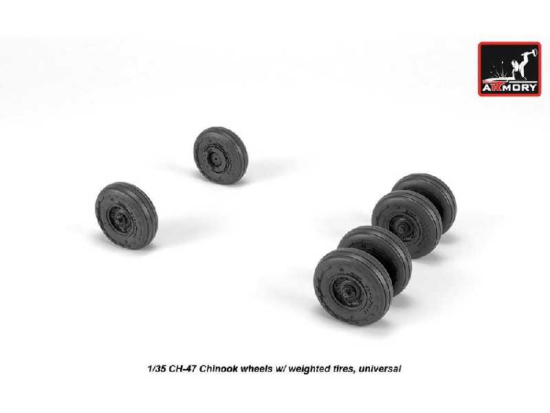 Ch-47 Chinook Wheels W/ Weighted Tires - zdjęcie 1 Ch-47 Chinook Wheels W/ Weighted Tires - zdjęcie 1