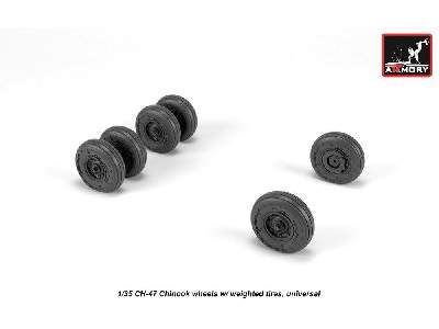 Ch-47 Chinook Wheels W/ Weighted Tires - zdjęcie 3